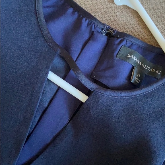 Banana Republic drop waist dark navy blue dress - Picture 5 of 6